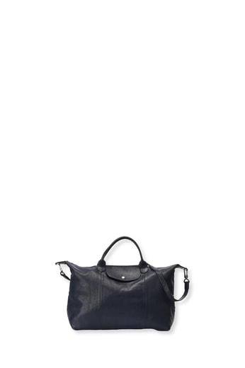 Sac porté main L Le Pliage Cuir Longchamp seconde main photo 1