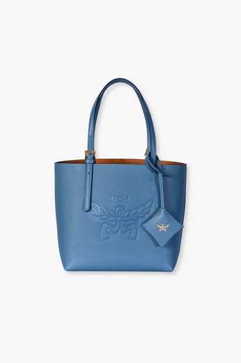Mini Himmel Shopper in Embossed Logo Leather MCM second-hand photo 1