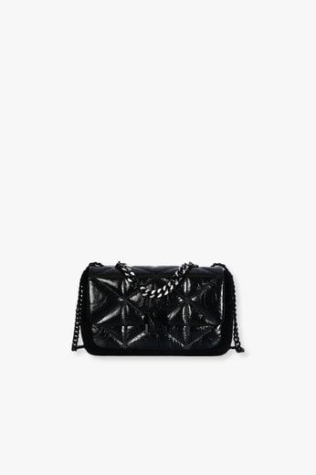 Small Travia Shearling Shoulder Bag in Cloud Quilted Leather MCM second-hand photo 1