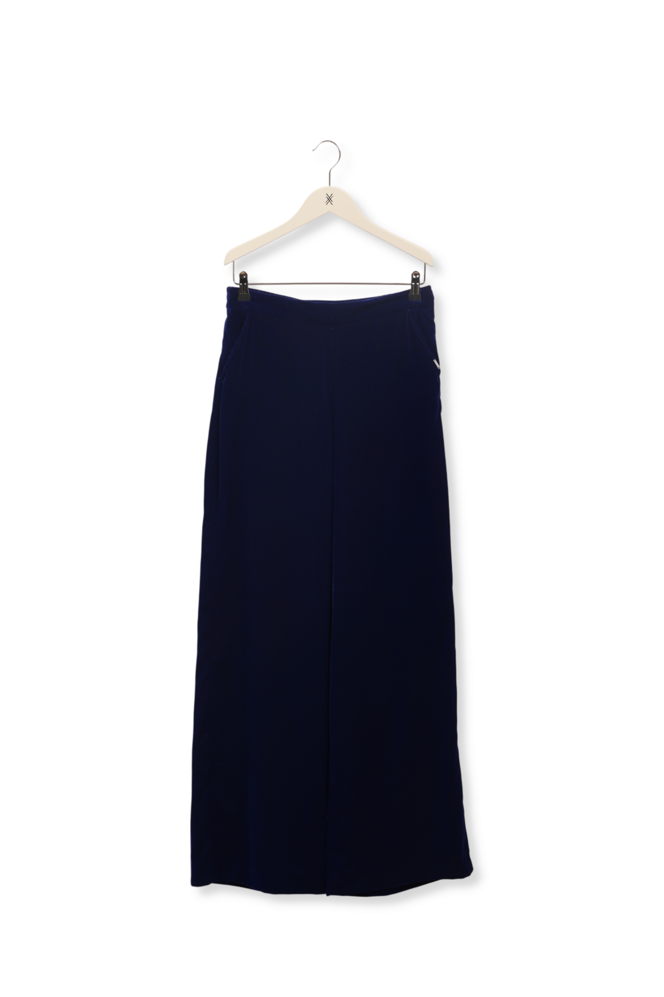 Product photo Tailored wide-leg velvet trousers number 0