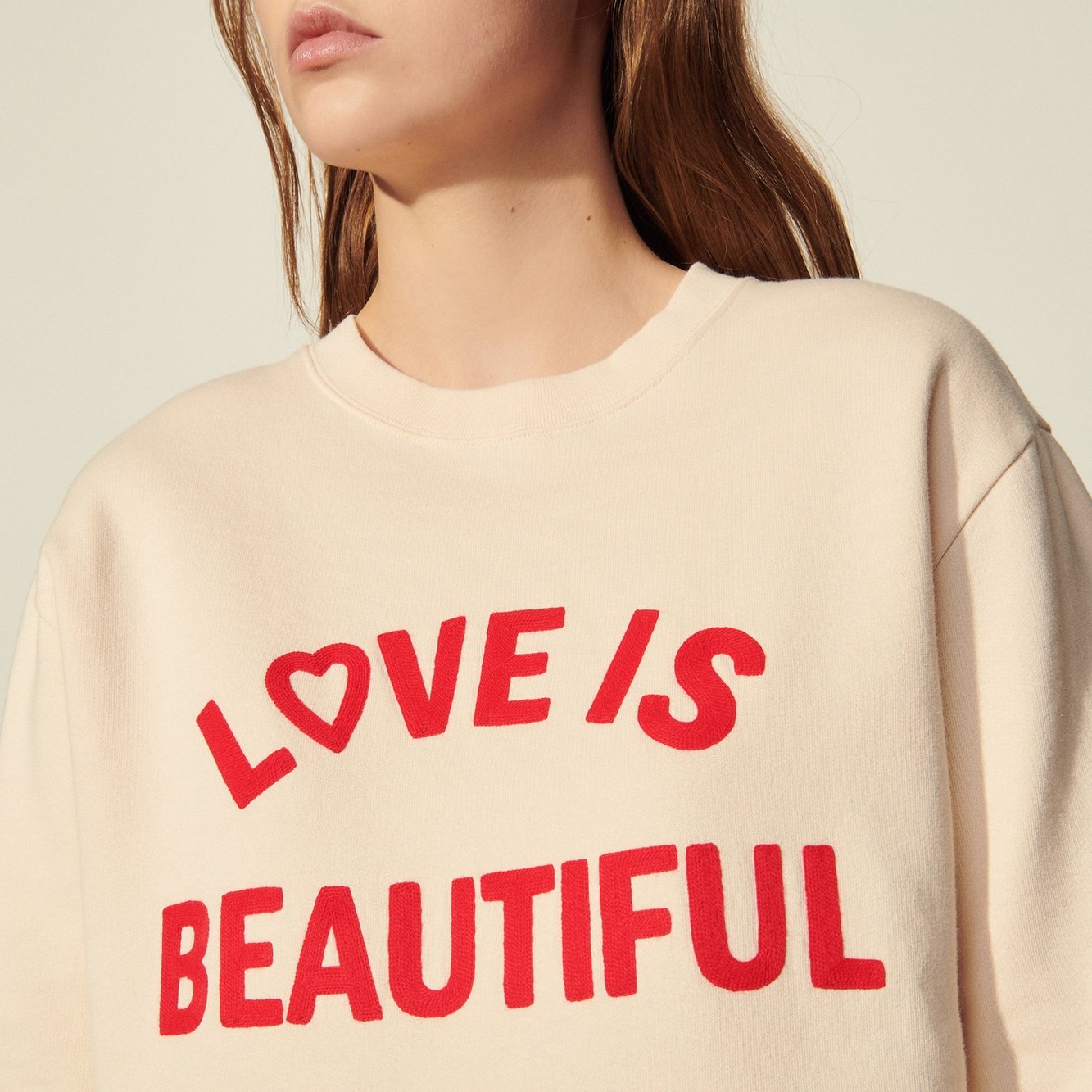 Sweatshirt with contrasting block motif Sandro second-hand photo 3