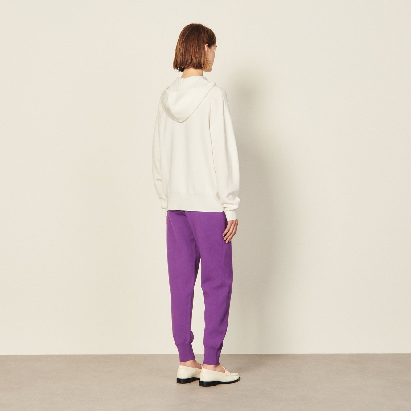Embroidered zipped hoodie Sandro second-hand photo 3