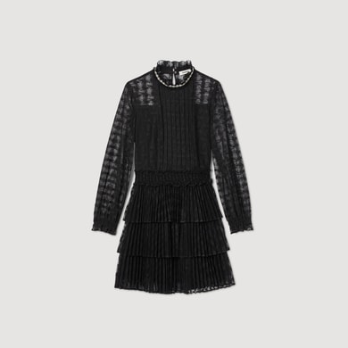 Robe courte en dentelle Sandro seconde main photo 1