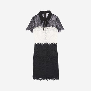 Robe en dentelle bi-couleur Sandro seconde main photo 1