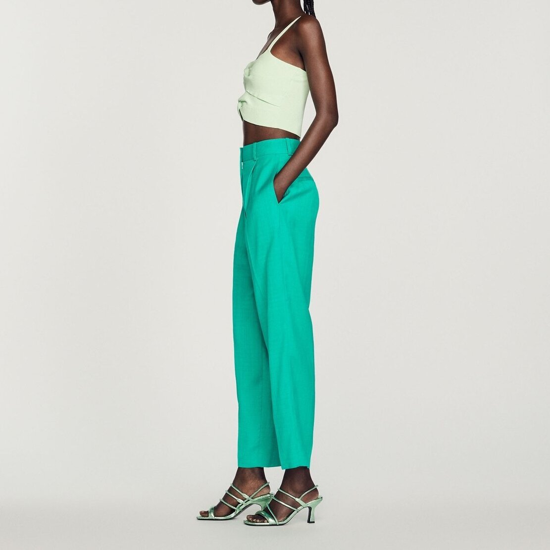 Straight-leg Trousers Sandro second-hand photo 5