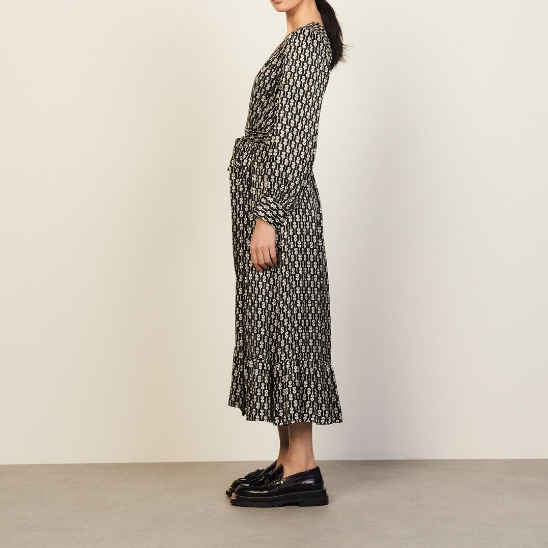 Long printed dress Sandro second-hand photo 2