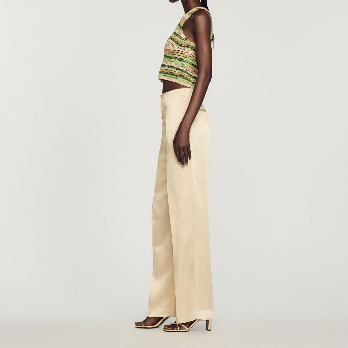 High-waisted Trousers Sandro second-hand photo 7