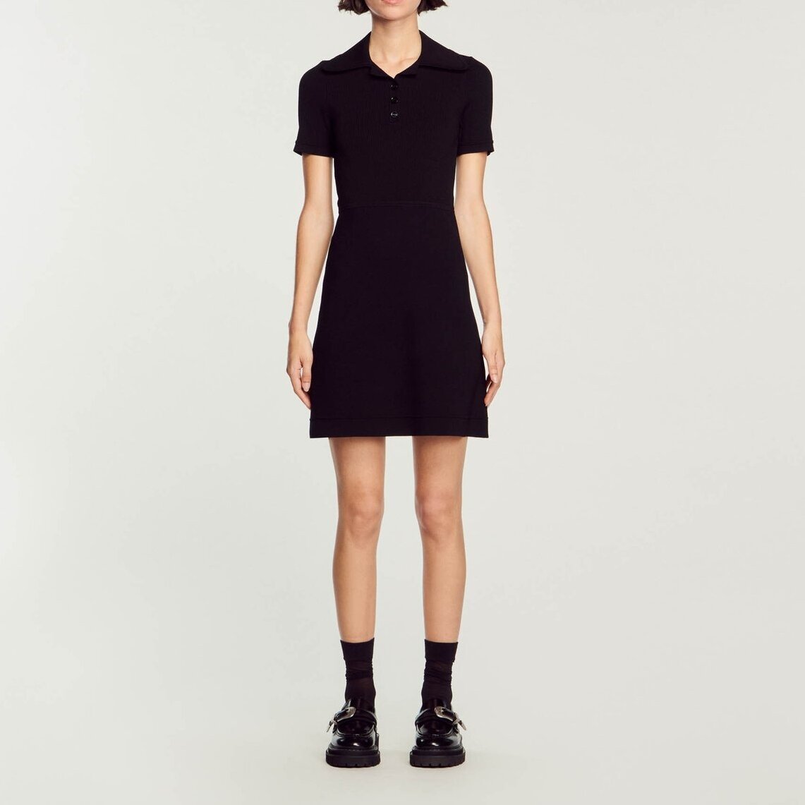 Ribbed knit dress Sandro second-hand photo 3
