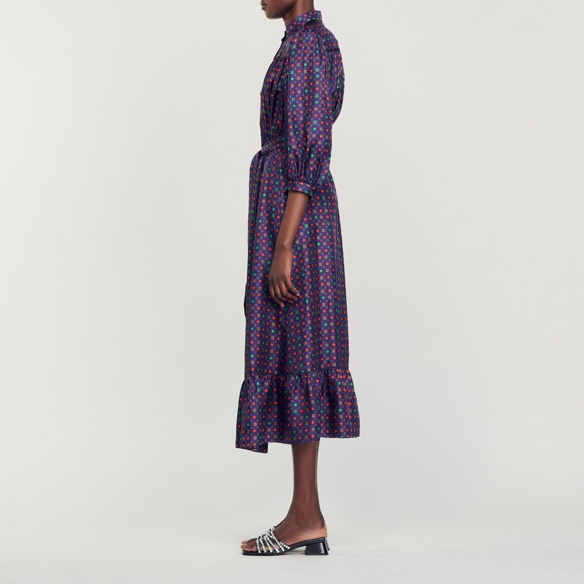 Printed midi dress Sandro second-hand photo 6