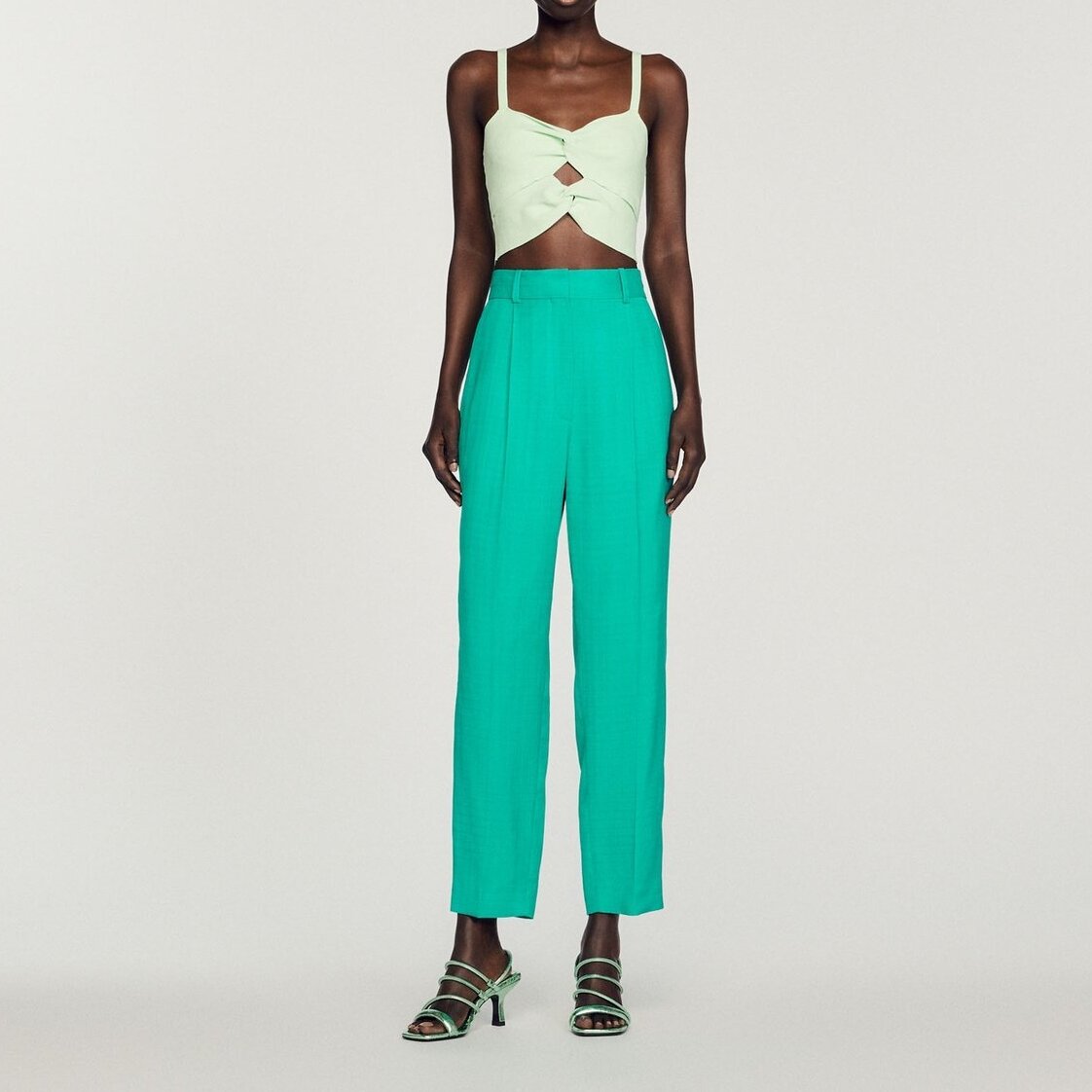 Straight-leg Trousers Sandro second-hand photo 3