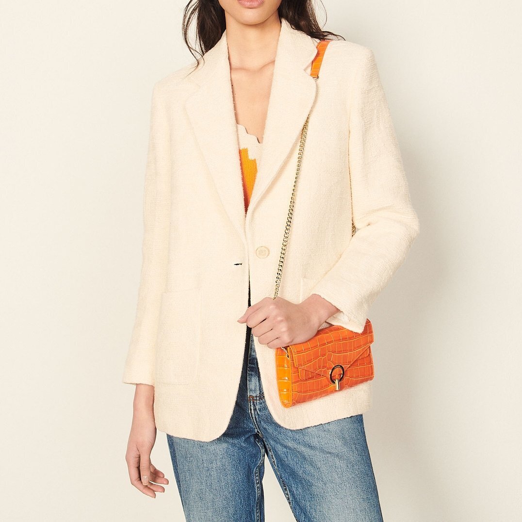 Tweed tailored Jacket Sandro second-hand photo 2