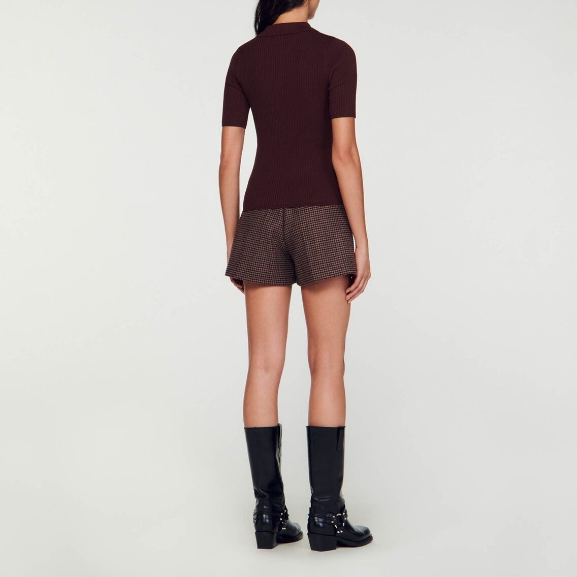 Pull polo manches courtes Sandro seconde main photo 6