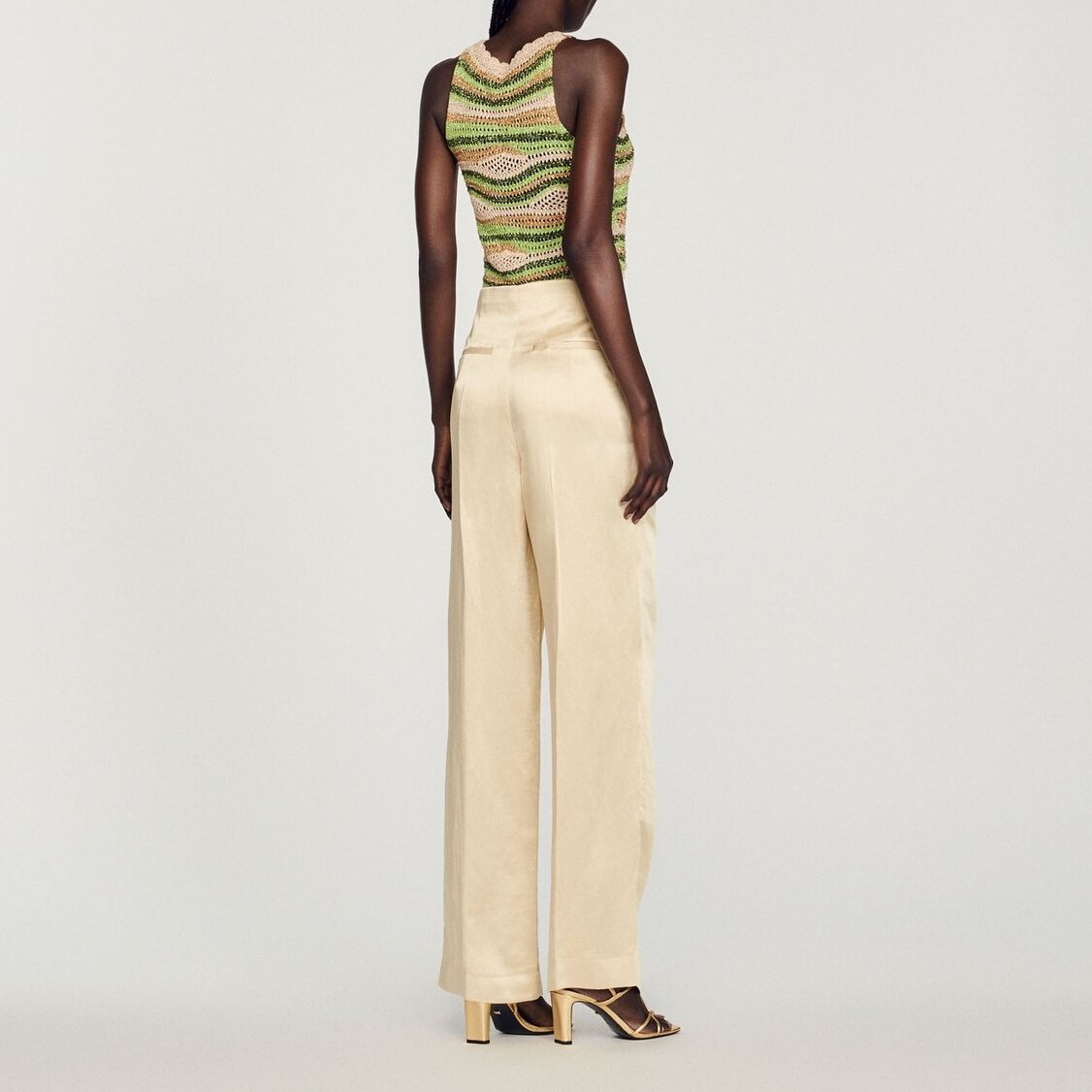 Pantalon taille haute Sandro seconde main photo 6