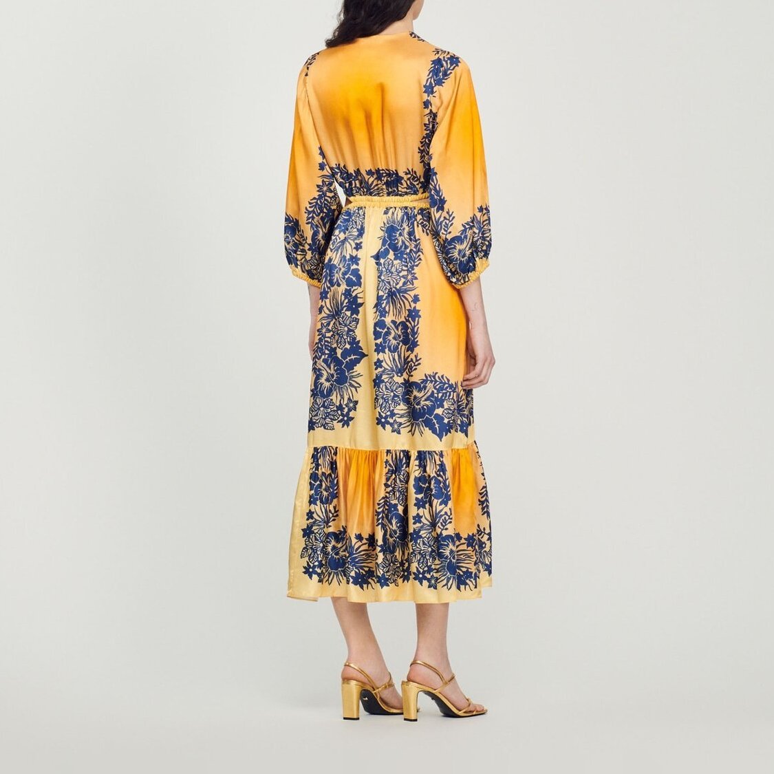 Robe longue imprimée Hawaï Sandro seconde main photo 6
