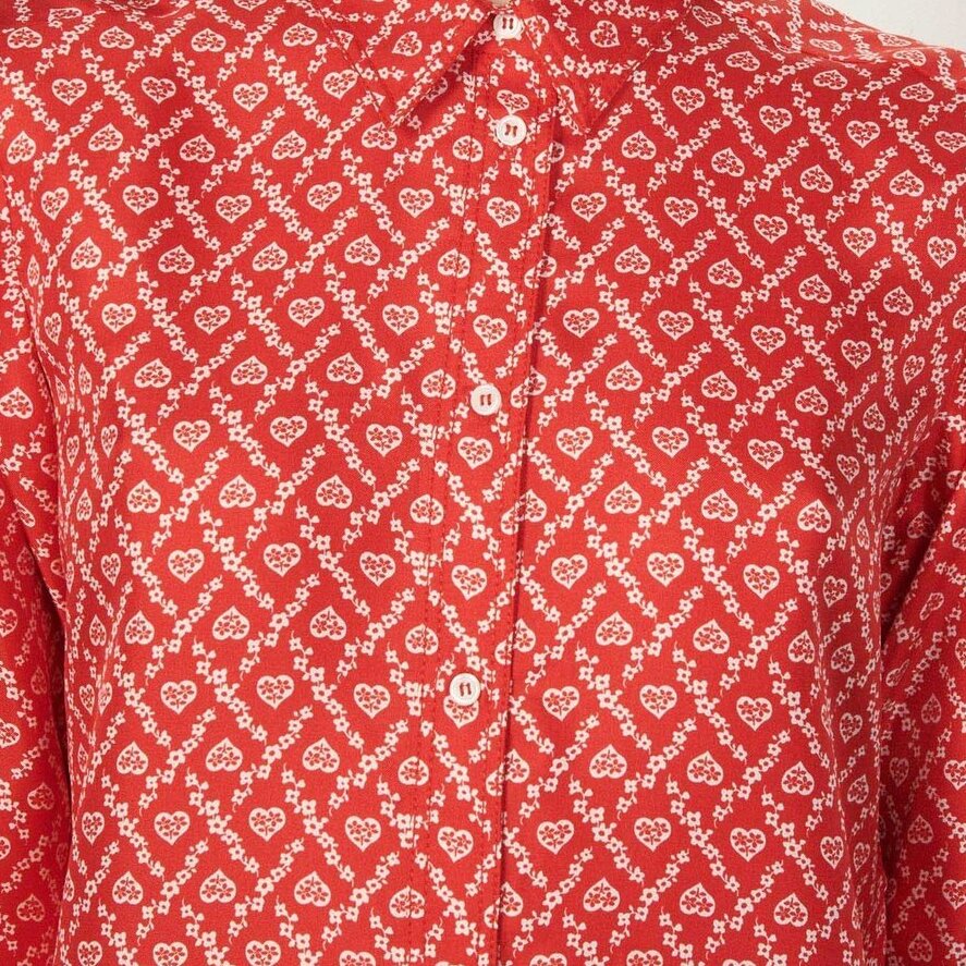Floaty printed silk shirt Sandro second-hand photo 6