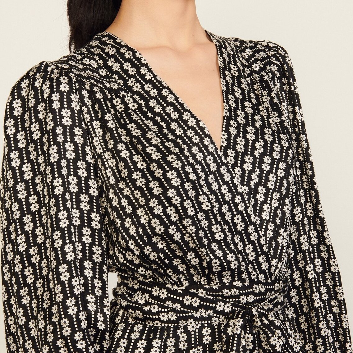 Long printed dress Sandro second-hand photo 3