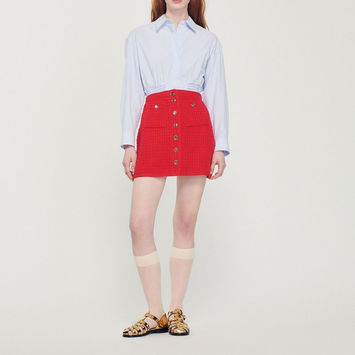 Short knitted skirt Sandro second-hand photo 3