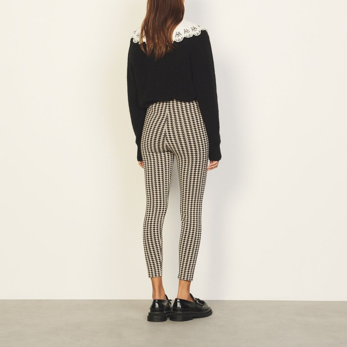 Patterned high-waisted leggings Sandro second-hand photo 2