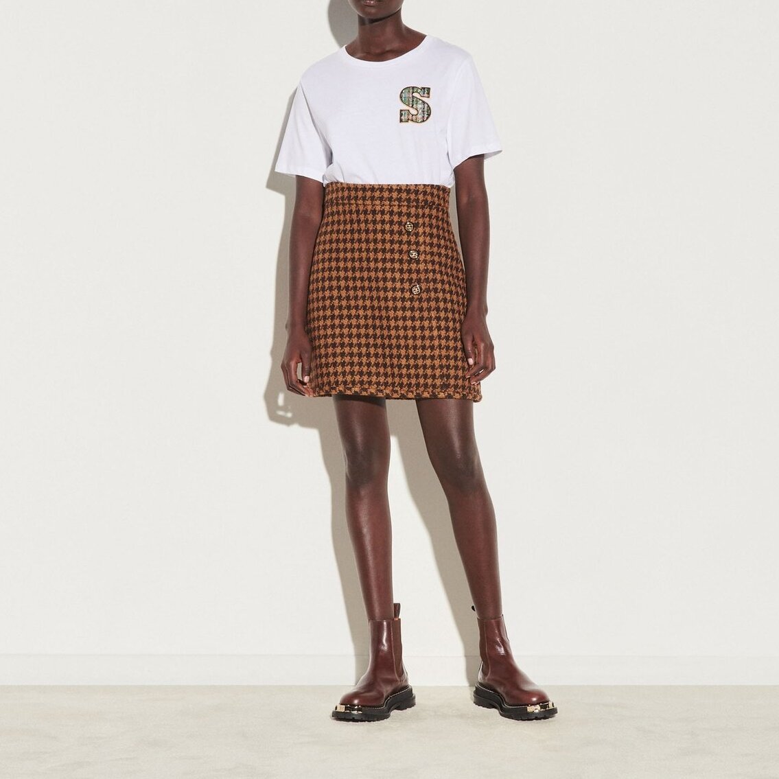 Short tweed Skirt Sandro tweedehands photo 5