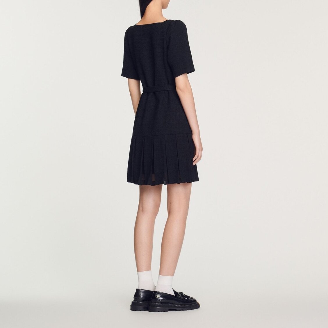 Robe courte en tweed Sandro seconde main photo 5