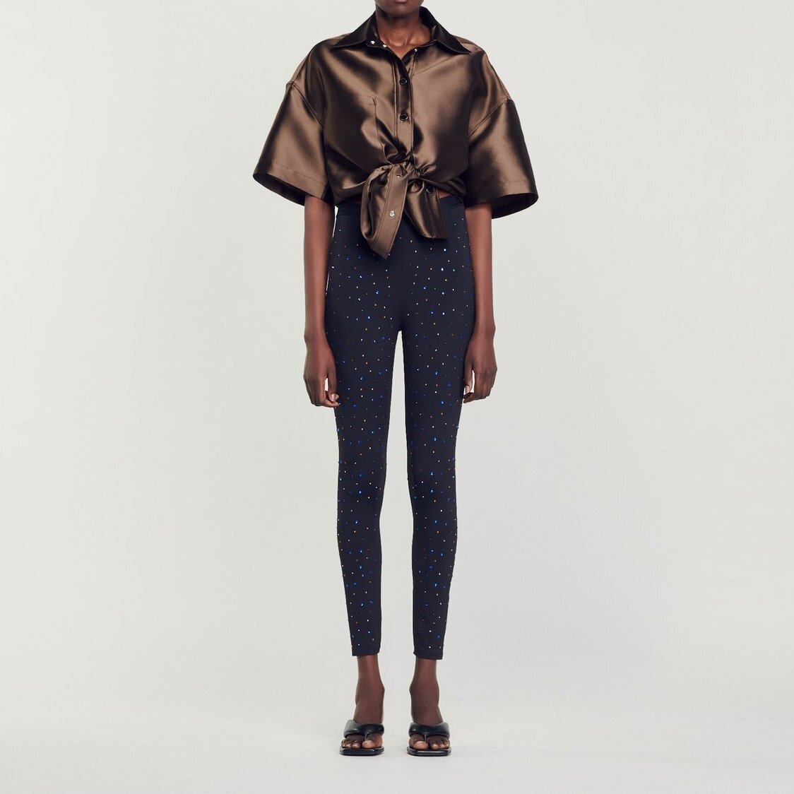 Legging orné de strass Sandro seconde main photo 2