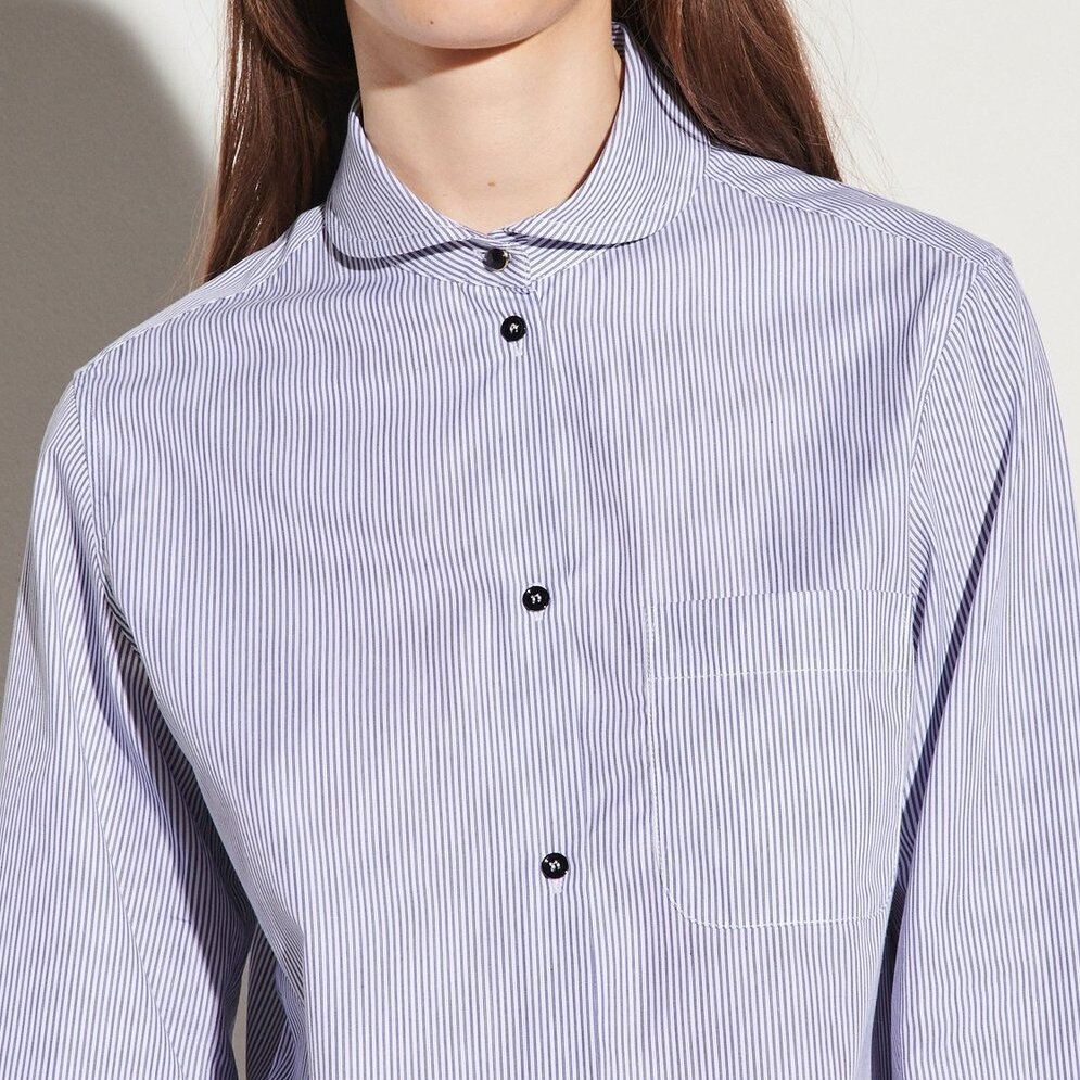 Striped Shirt with rounded collar Sandro tweedehands photo 4