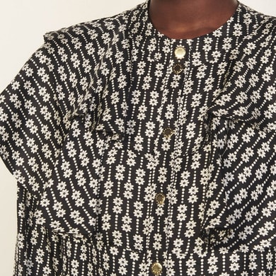 Chemise Noir / Blanc Sandro seconde main photo 2