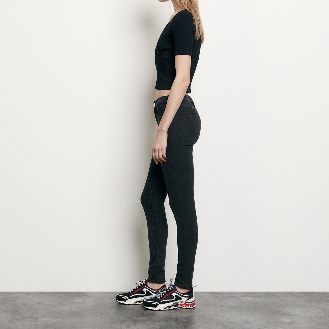 Ribbed knit cropped top Sandro second-hand photo 3