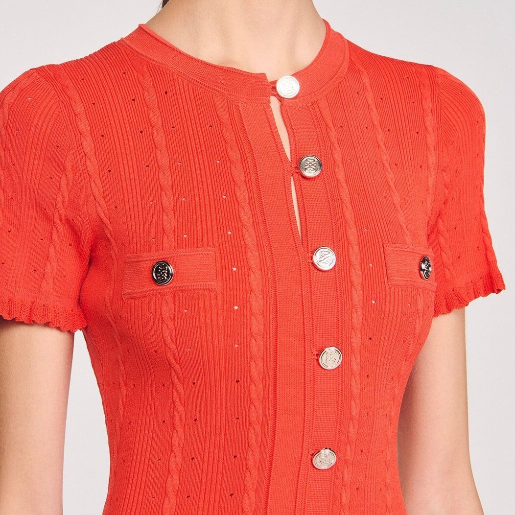 Robe longue en maille Sandro seconde main photo 4