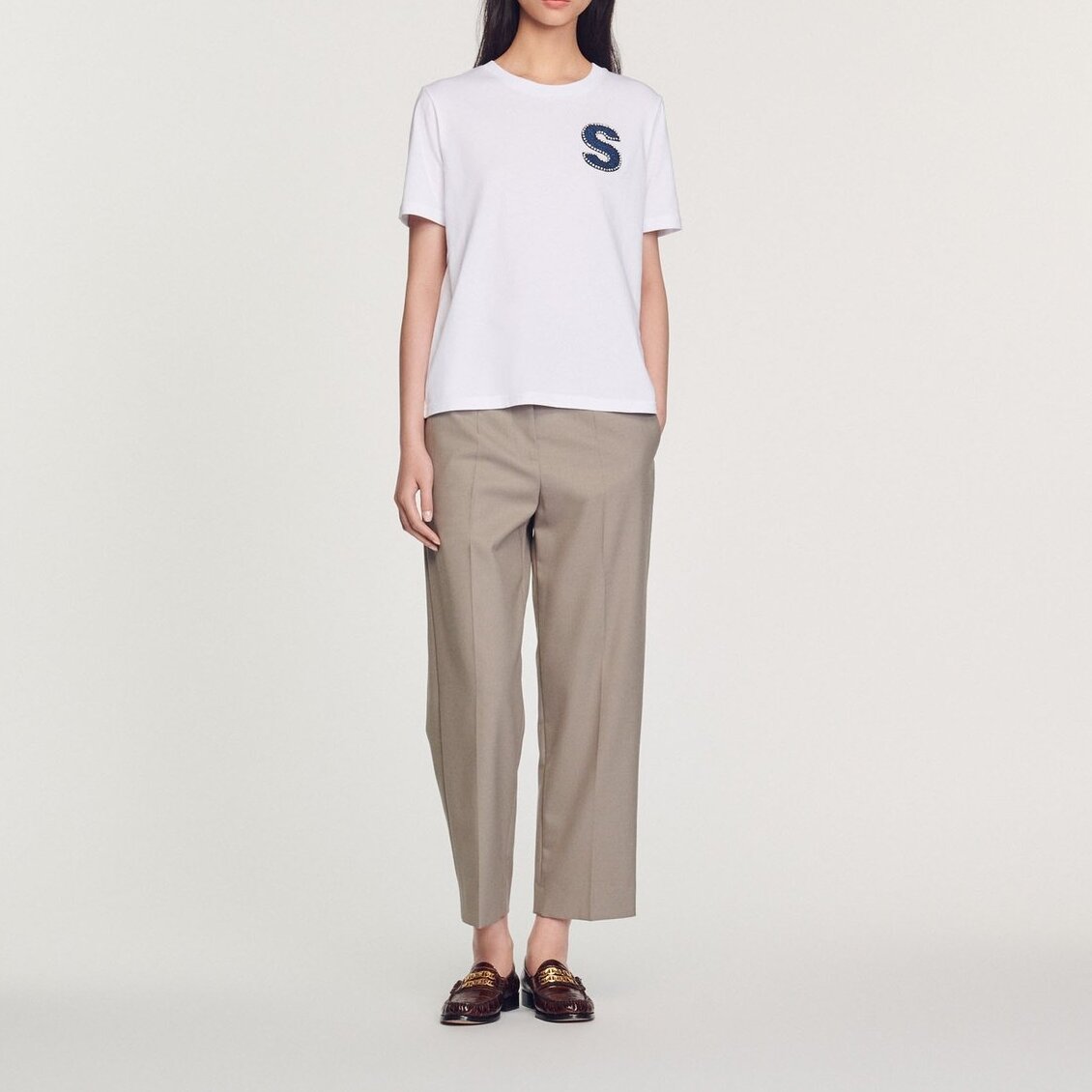 S patch T-shirt Sandro second-hand photo 2