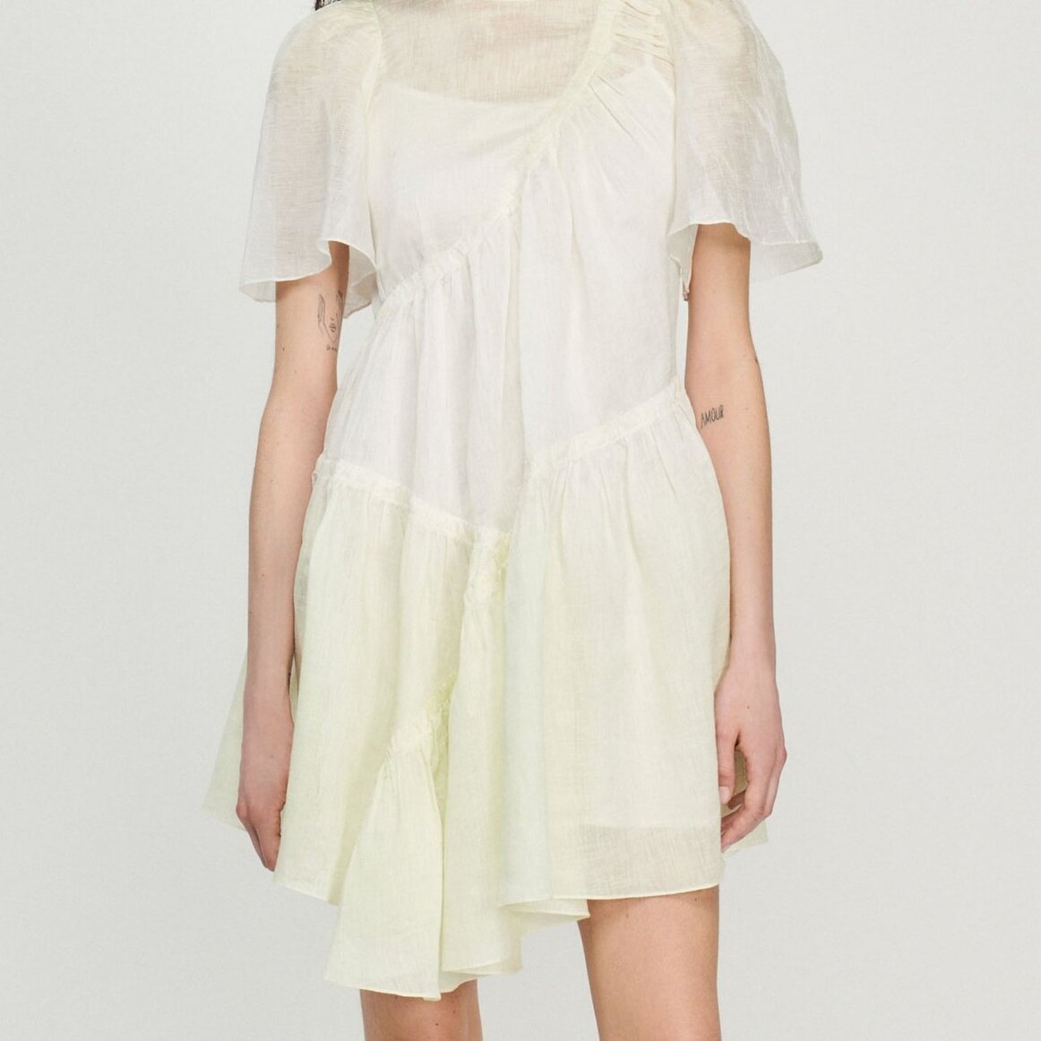 Korte jurk met tie-and-dyeprint Sandro tweedehands photo 5