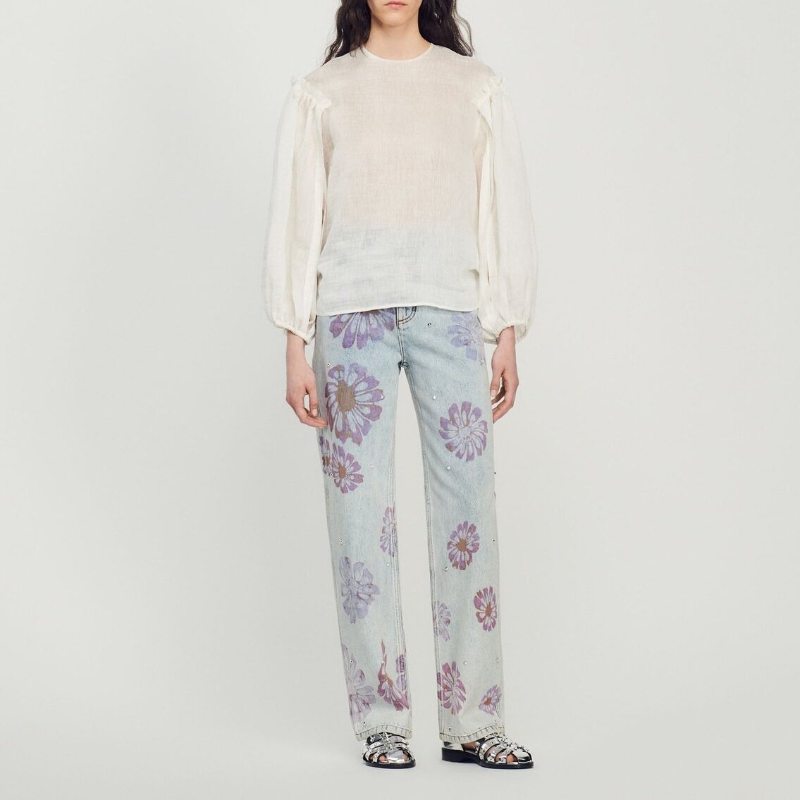Blouse à rayures et manches volumineuses Sandro seconde main photo 3