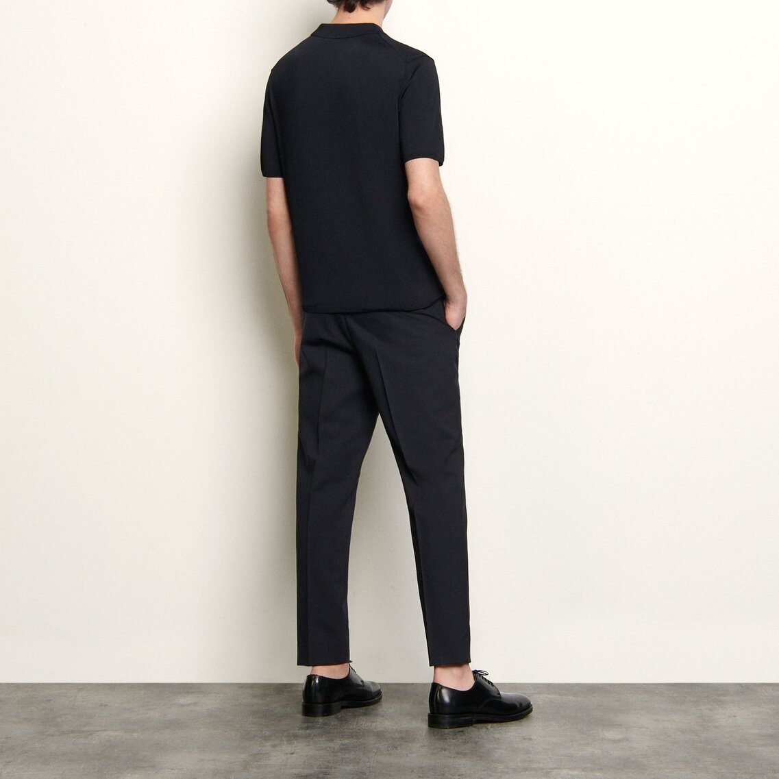 Kurzarm-Poloshirt aus Feinstrick Sandro Second-Hand photo 3