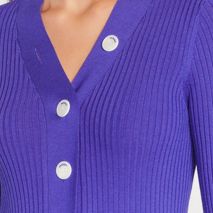 Cardigan in certified viscose Sandro second-hand photo 4