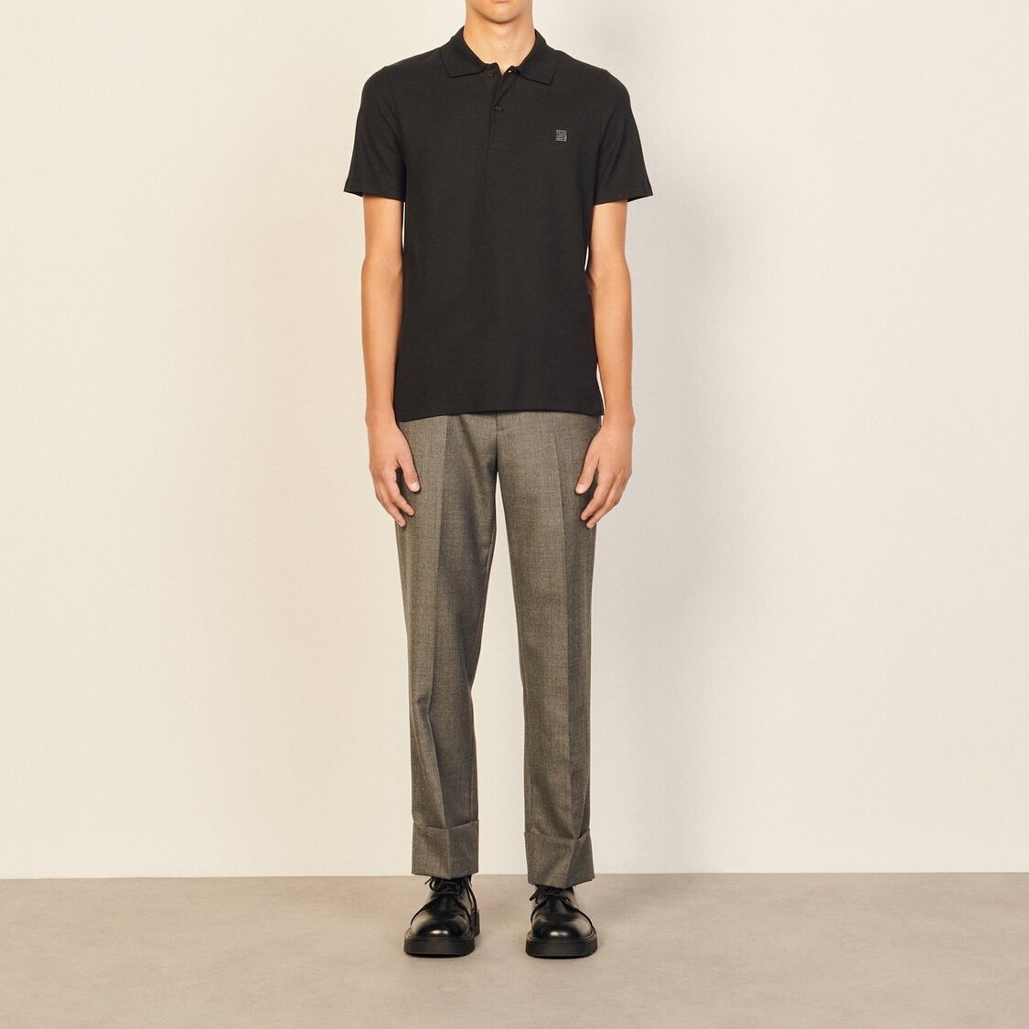 Cotton polo shirt with S logo Sandro second-hand photo 5