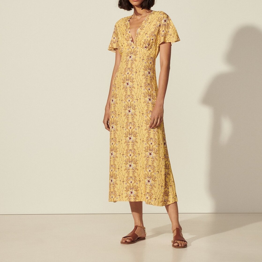 Long printed dress Sandro second-hand photo 3