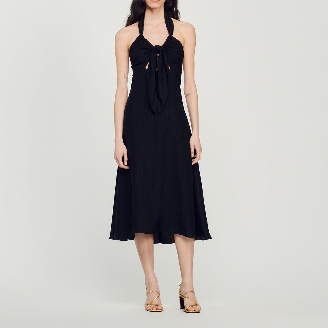 Tied backless dress Sandro second-hand photo 3