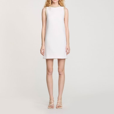 Robe courte avec galon strass Sandro seconde main photo 2