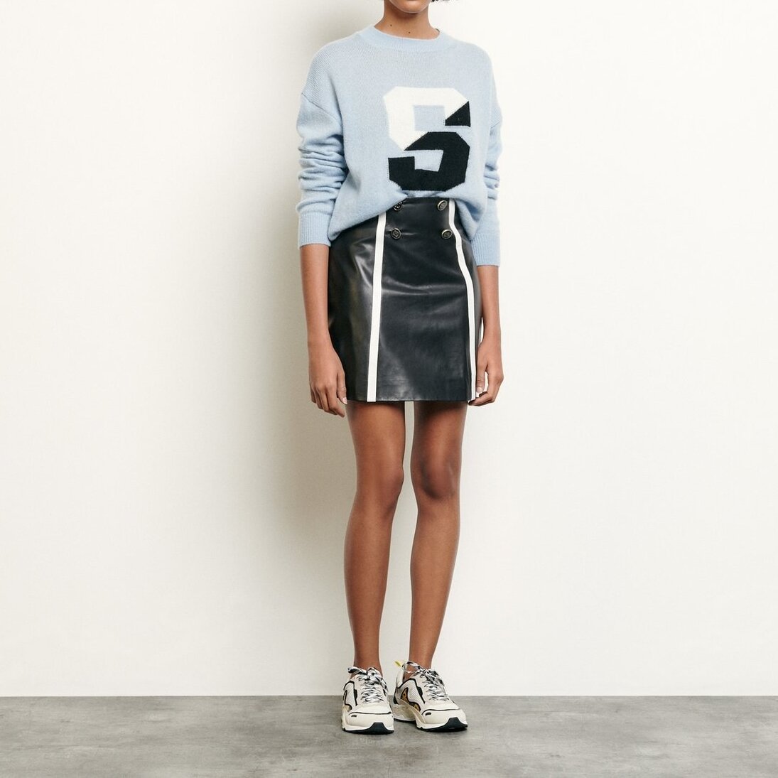 Short leather skirt Sandro second-hand photo 4