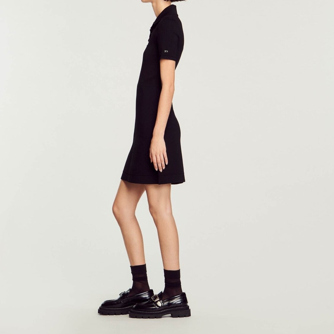 Ribbed knit dress Sandro second-hand photo 7