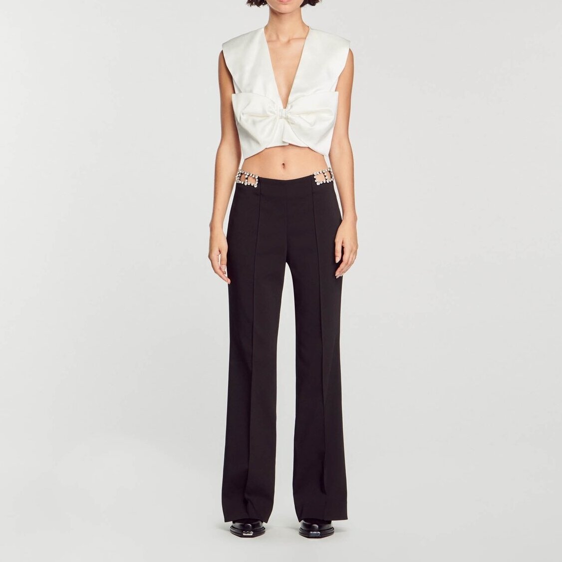 Rhinestone Trousers Sandro second-hand photo 3