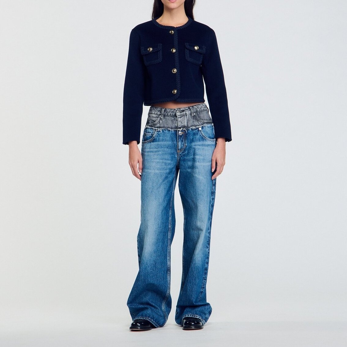 Veste courte en laine Sandro seconde main photo 2
