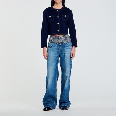 Veste courte en laine Sandro seconde main photo 2