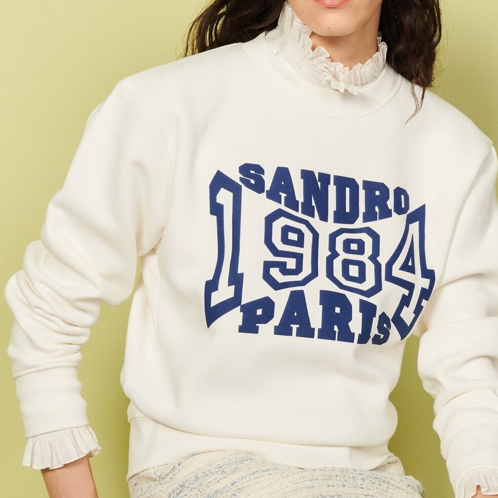 Sweatshirt with lettering Sandro second-hand photo 2