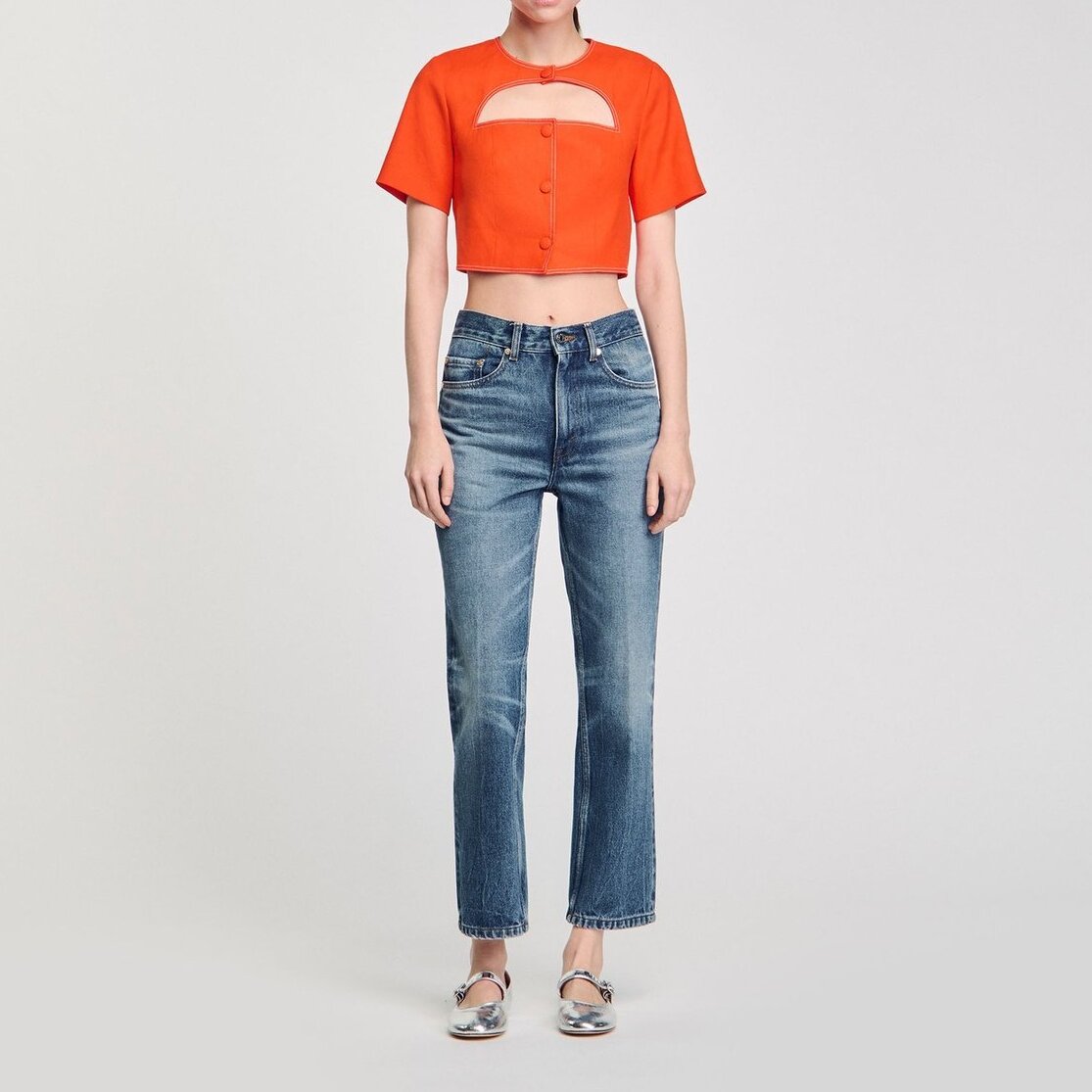 Korte Top met opening Sandro tweedehands photo 3