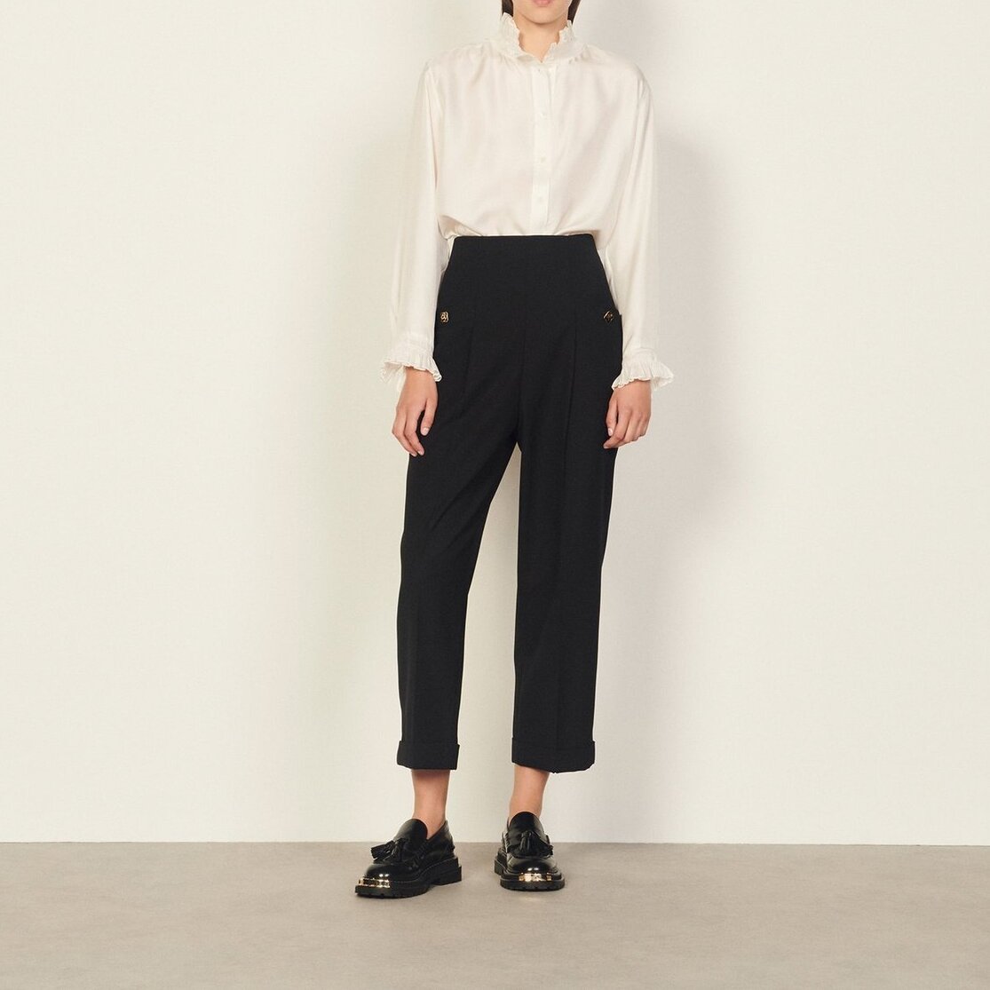 Pantalon taille haute Sandro seconde main photo 6