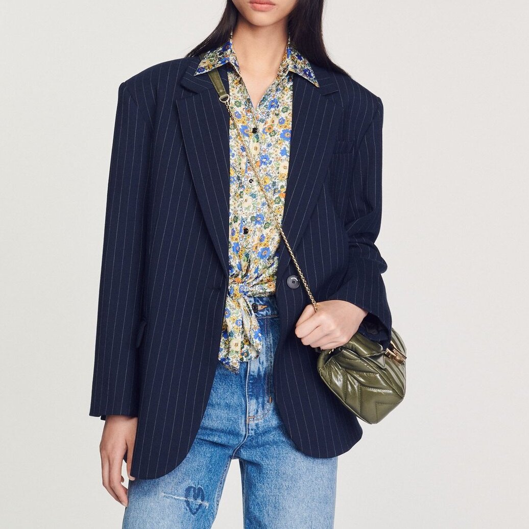 Striped tailored Jacket Sandro second-hand photo 4