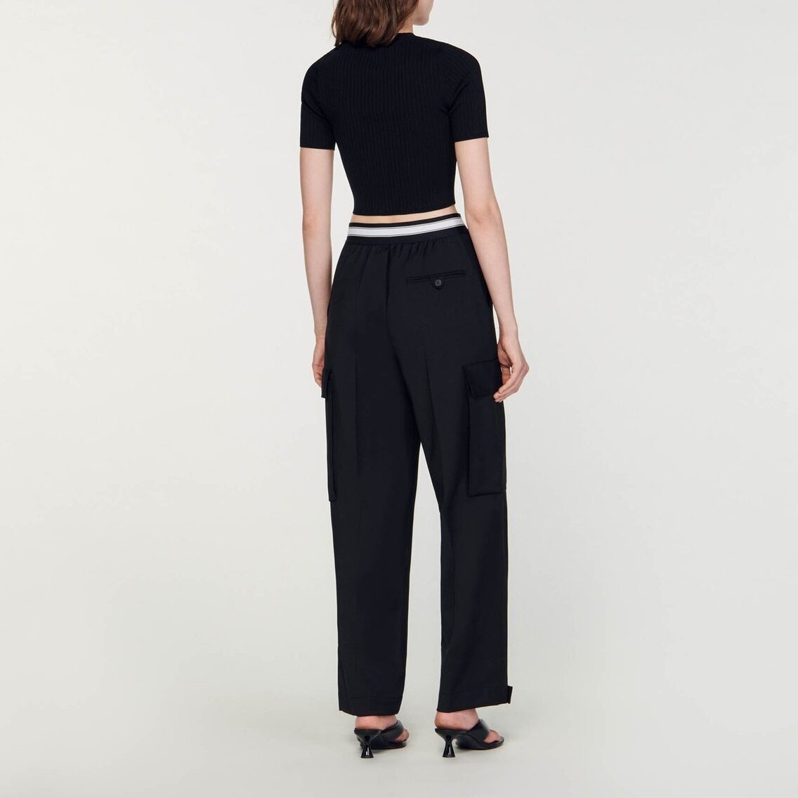 Cropped openwork jumper Sandro second-hand photo 2