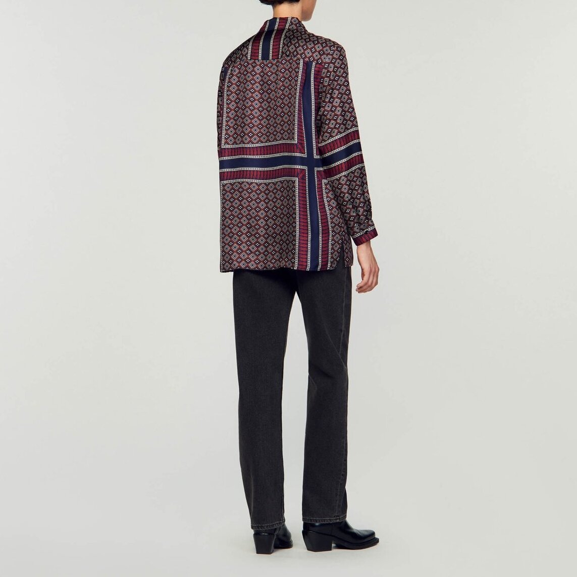 Patterned silk shirt Sandro second-hand photo 5