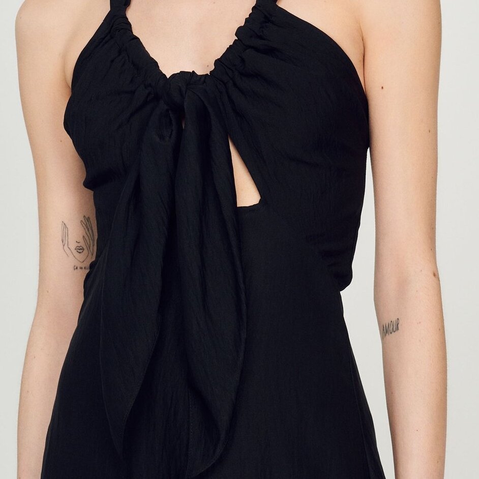 Tied backless dress Sandro second-hand photo 4